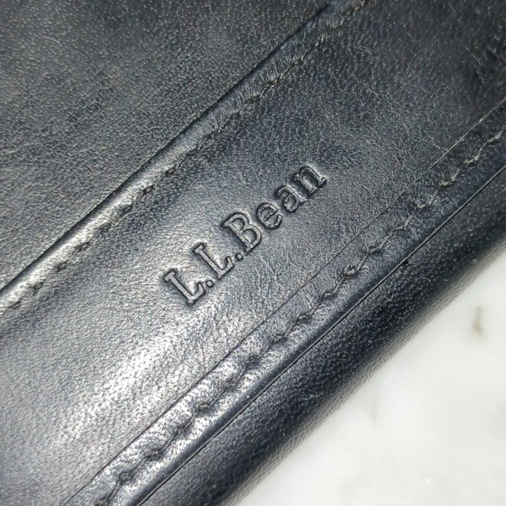 L.L. Bean Leather Wallet Trifold Wallet travel wallet Ticket Wallet Copy-2